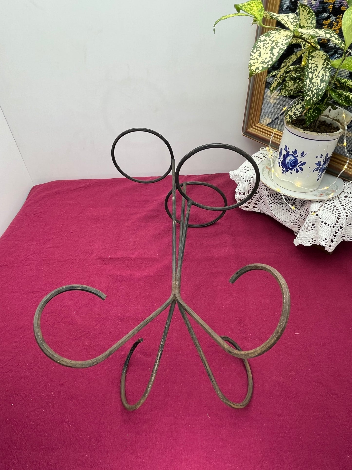 ヨーロピアン三段アイアン製プランタースタンド