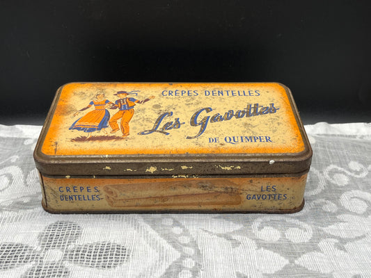 NEW フランス製《Les Gavottes / レ・ガヴォット》ヴィンテージ菓子缶