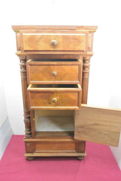 天然大理石　マーブルトップサイドチェスト