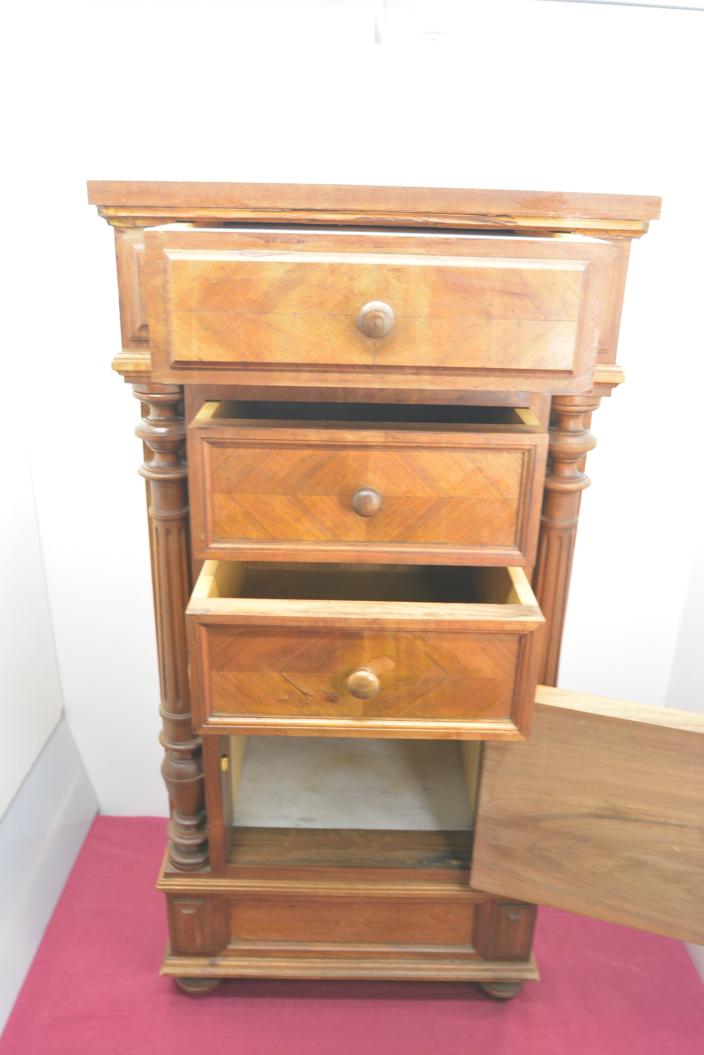 天然大理石　マーブルトップサイドチェスト