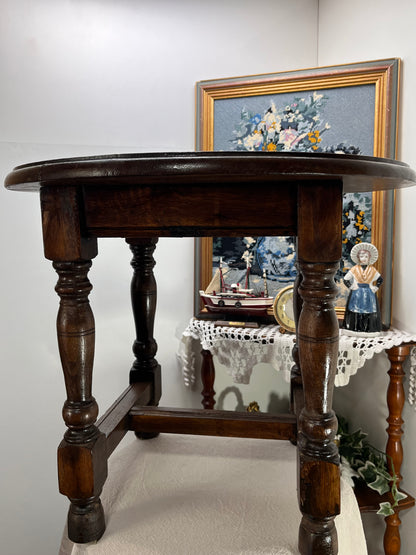 本格アンティーク ラウンド丸テーブル