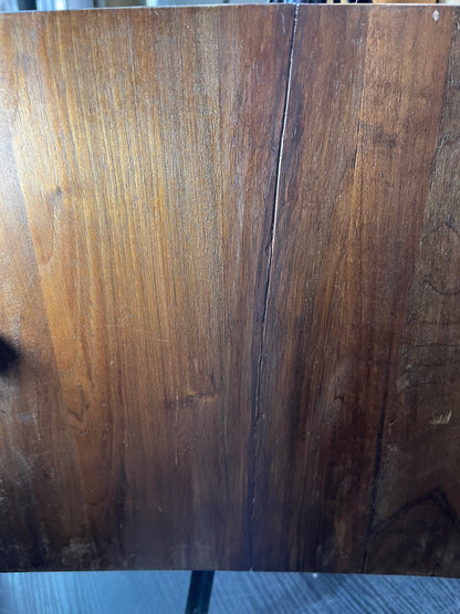 天然大理石　天板付ウォールナットサイドチェスト