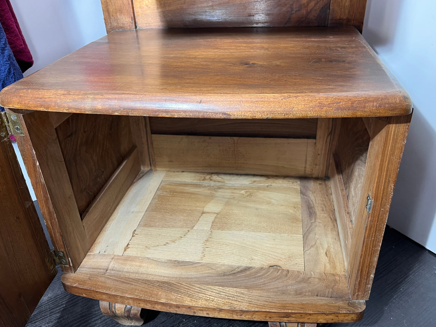 天然黒大理石　天板付きサイドチェスト