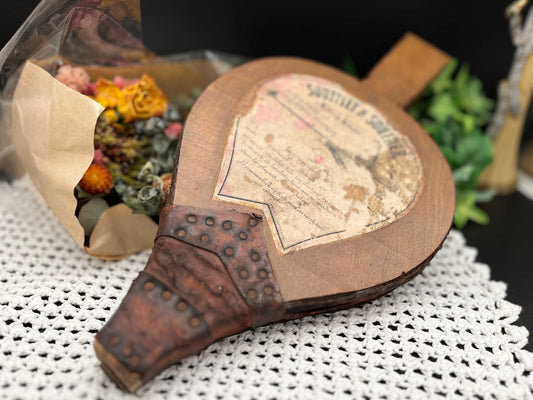 NEW フランス製 アンティーク暖炉用ふいご《SOUFFLET À SOUFFRIR》ラベル付き