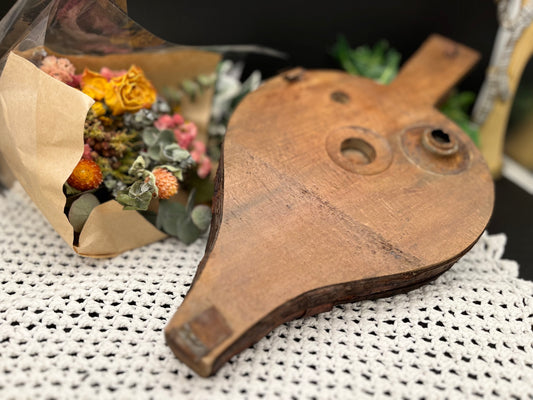 NEW フランス製 アンティーク暖炉用ふいご《SOUFFLET À SOUFFRIR》ラベル付き