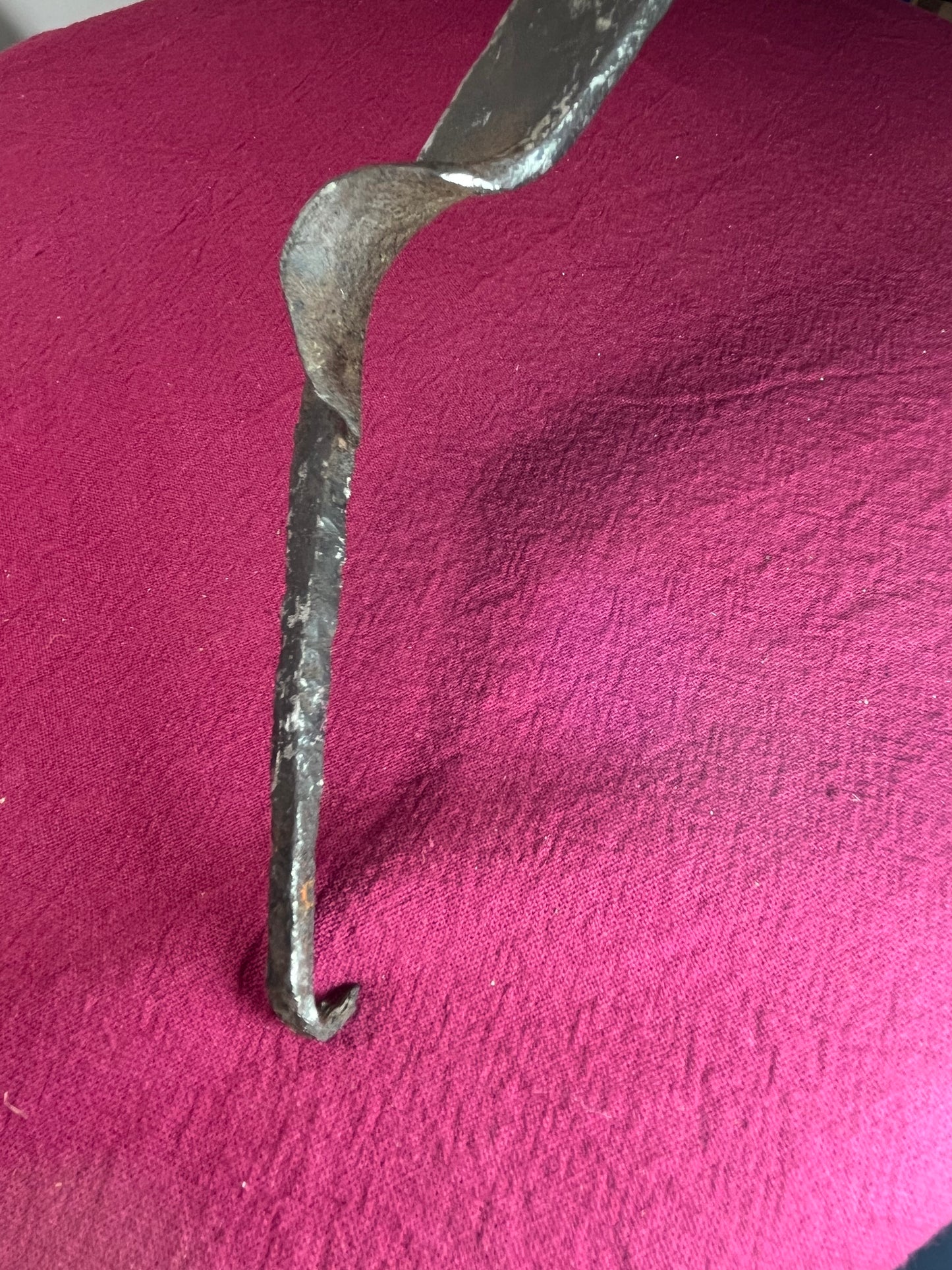 ヴィンテージ 西洋草刈り刃／スカイス型 鉄製アンティーク農具