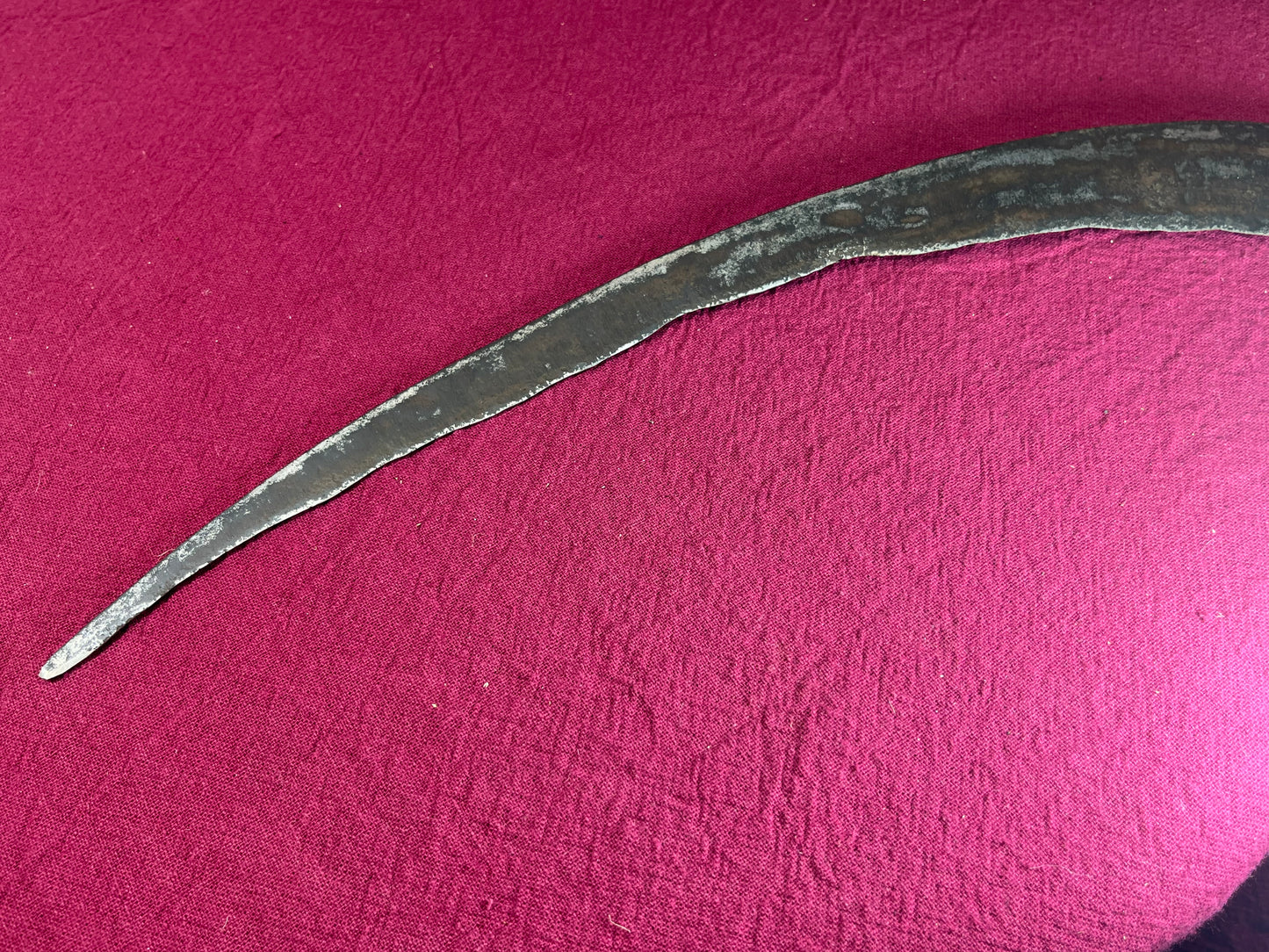 ヴィンテージ 西洋草刈り刃／スカイス型 鉄製アンティーク農具