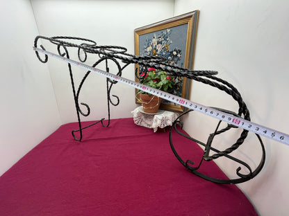 アイアン製三輪車風フラワースタンド／プランターワゴン