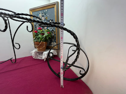 アイアン製三輪車風フラワースタンド／プランターワゴン