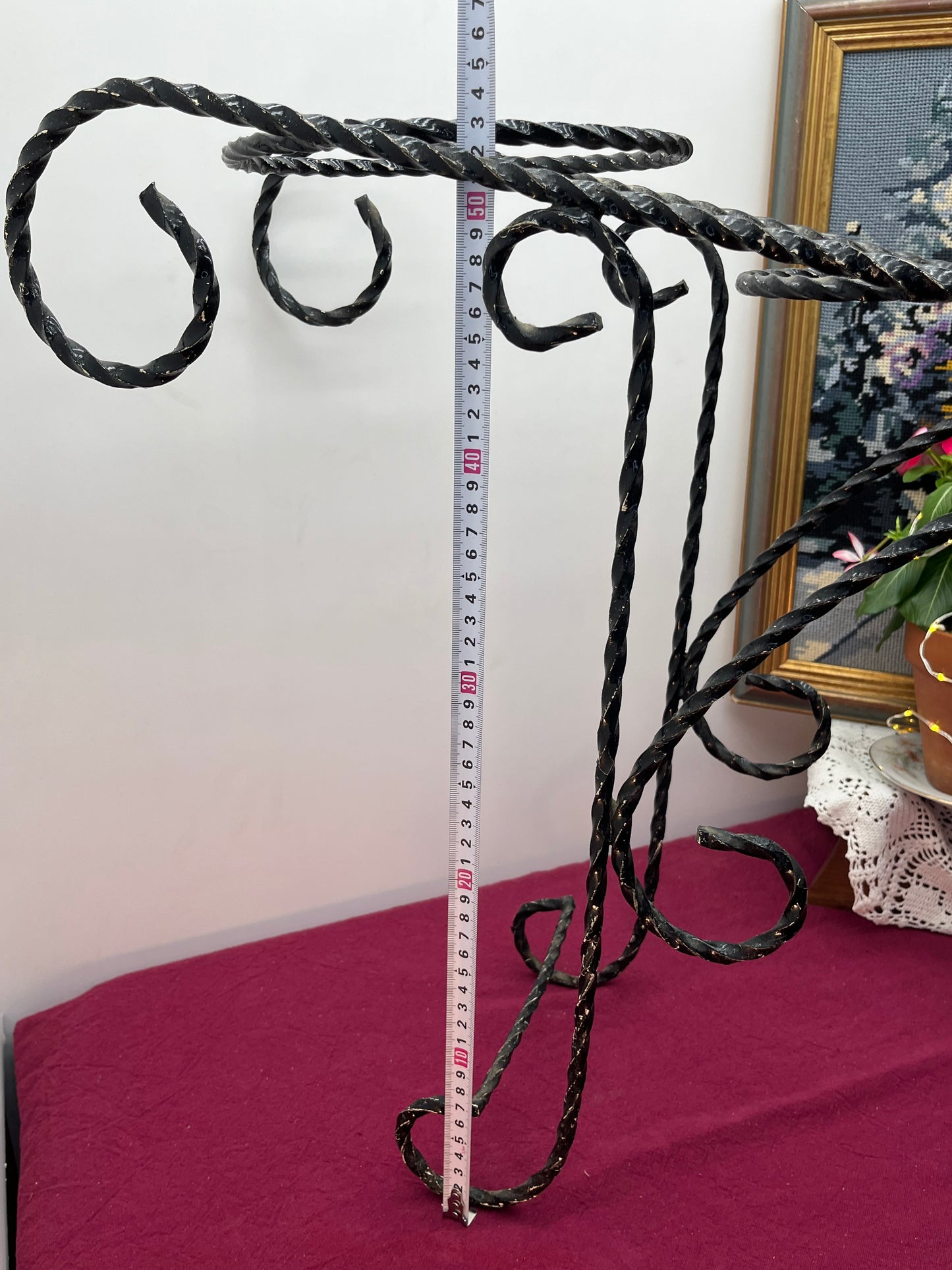 アイアン製三輪車風フラワースタンド／プランターワゴン