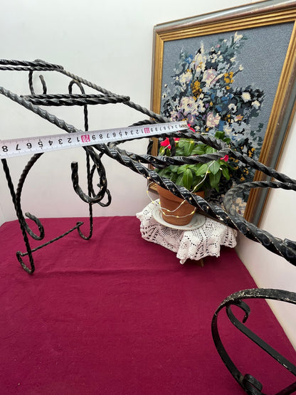 アイアン製三輪車風フラワースタンド／プランターワゴン