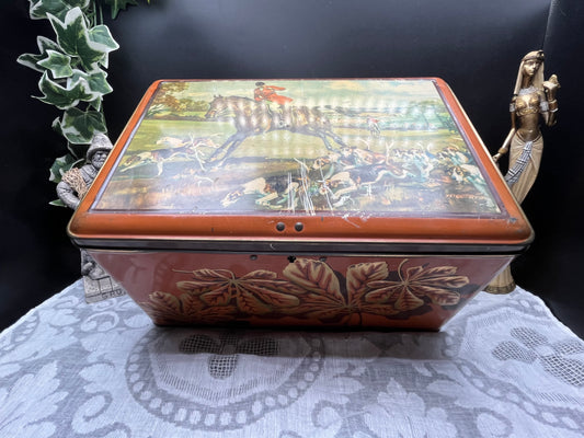 NEW フランス製ヴィンテージ大型ブリキ缶