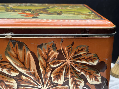 NEW フランス製ヴィンテージ大型ブリキ缶