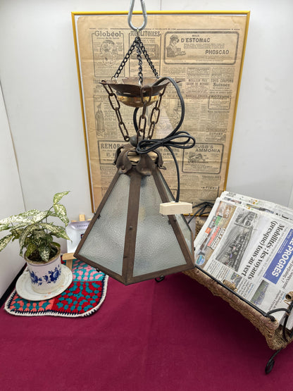 フランス製アンティーク アールデコ期  ペンダントライト