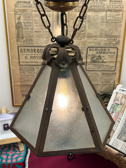 フランス製アンティーク アールデコ期  ペンダントライト