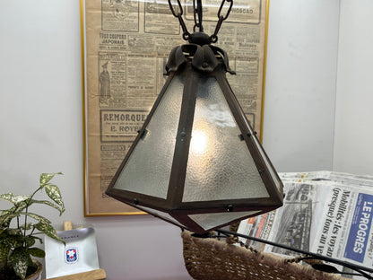 フランス製アンティーク アールデコ期  ペンダントライト