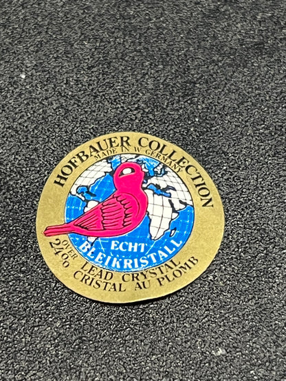 NEW ドイツ製 アンティーク　HOFBAUER 鉛クリスタル 一輪挿し