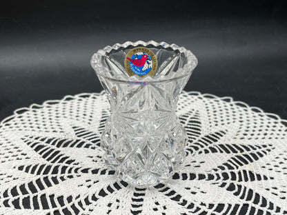 NEW ドイツ製 アンティーク　HOFBAUER 鉛クリスタル 一輪挿し