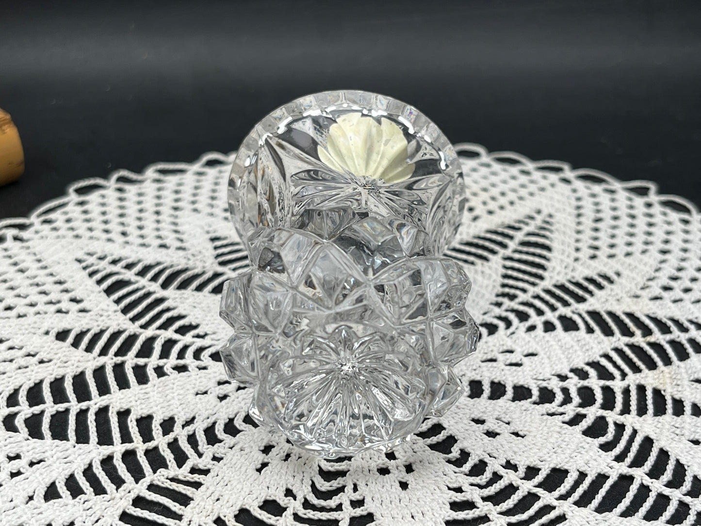 NEW ドイツ製 アンティーク　HOFBAUER 鉛クリスタル 一輪挿し