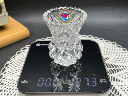 NEW ドイツ製 アンティーク　HOFBAUER 鉛クリスタル 一輪挿し