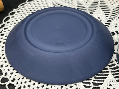 NEW イギリス製 WEDGWOOD ジャスパー カップ＆ソーサー ネイビー
