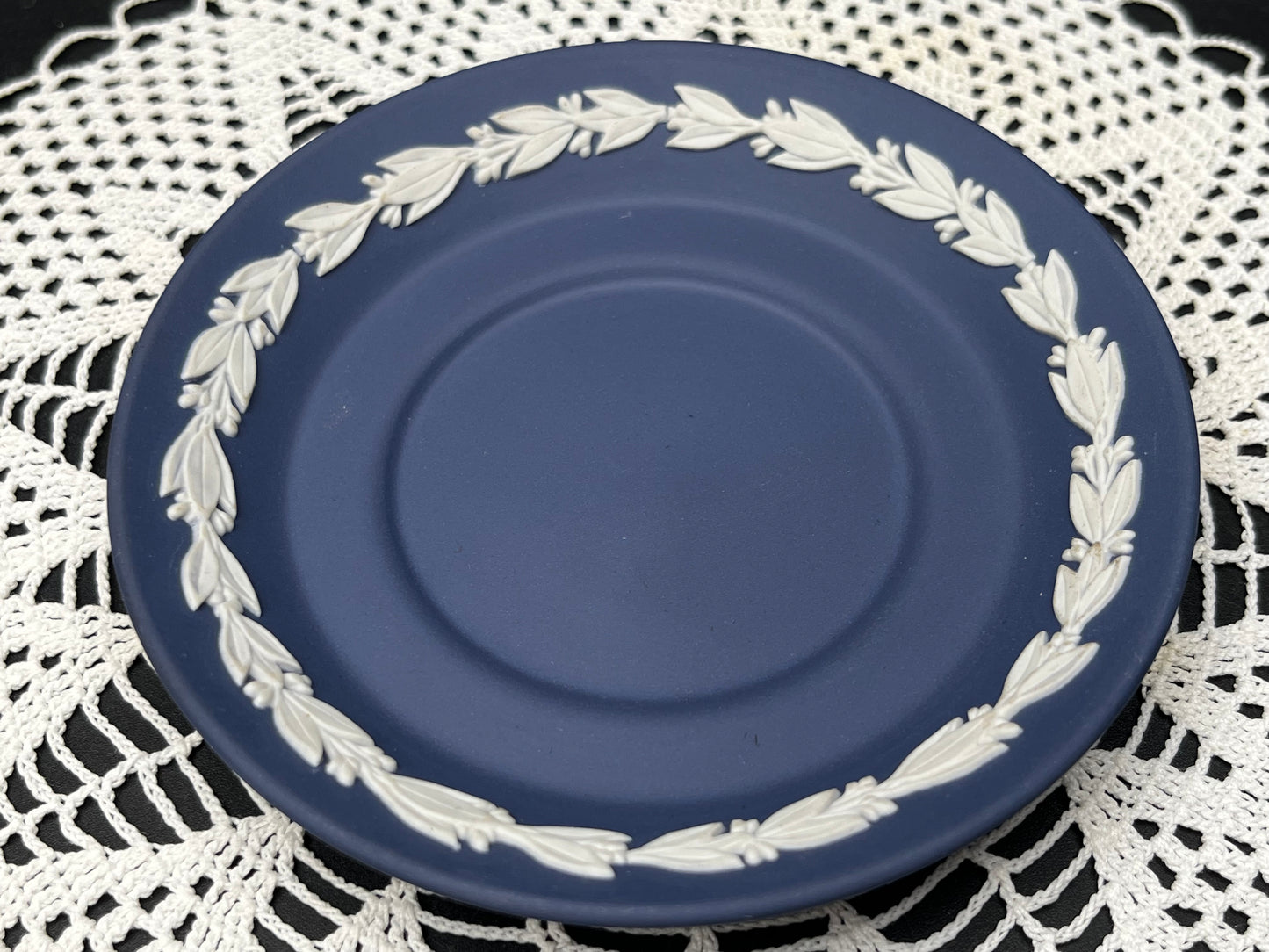 NEW イギリス製 WEDGWOOD ジャスパー カップ＆ソーサー ネイビー