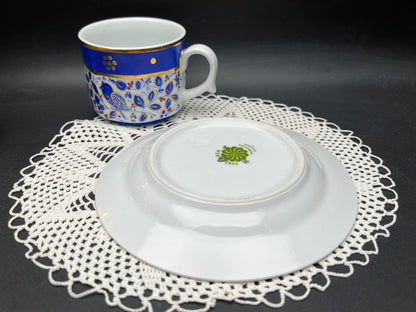 NEW トルコ ESKI HAREM  ハンドメイド カップ＆ソーサー 金彩ブルー