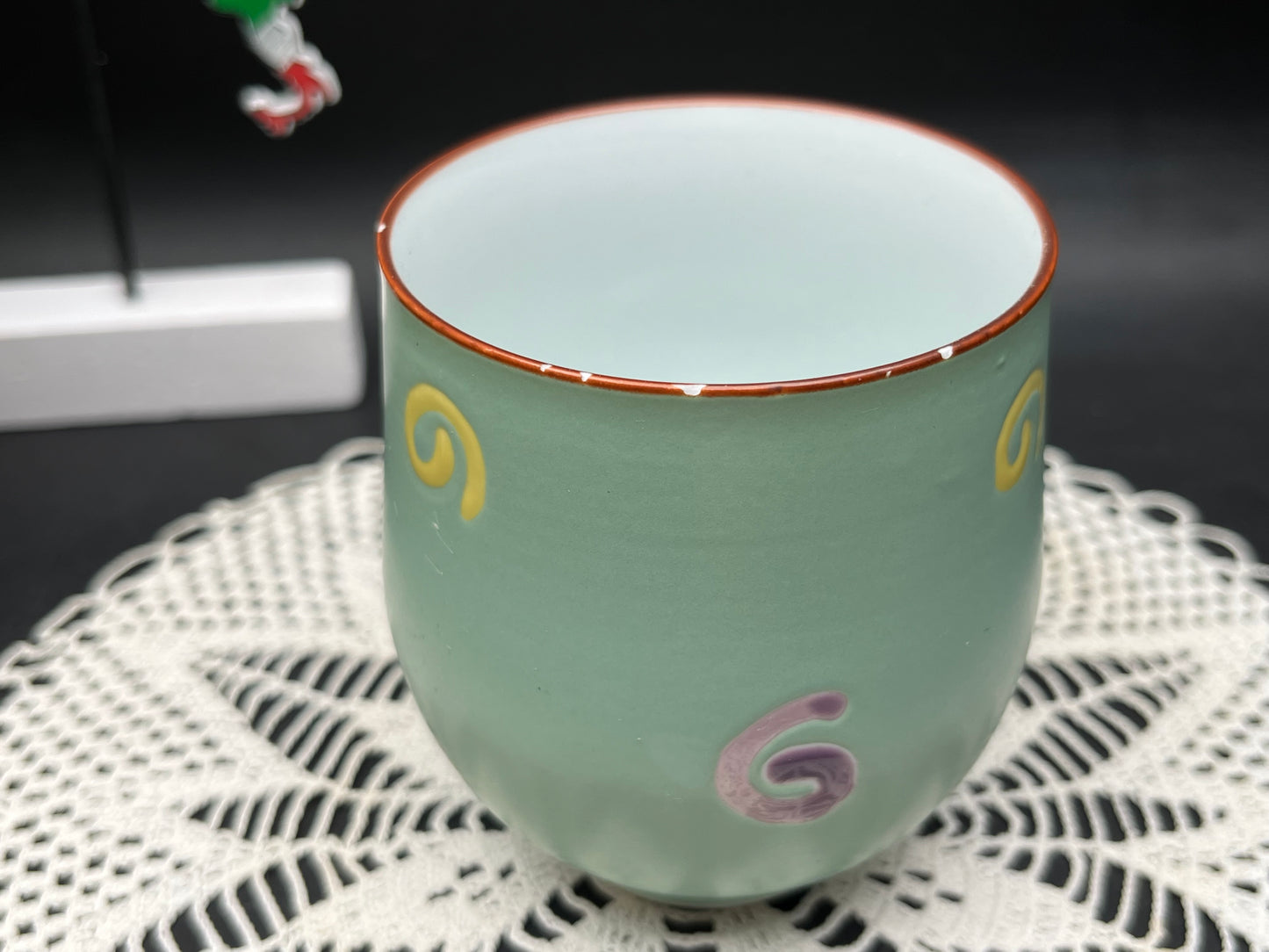 NEW イタリア・ミラノデザイン GIOCO ヴィンテージ湯呑み（ミントグリーン）