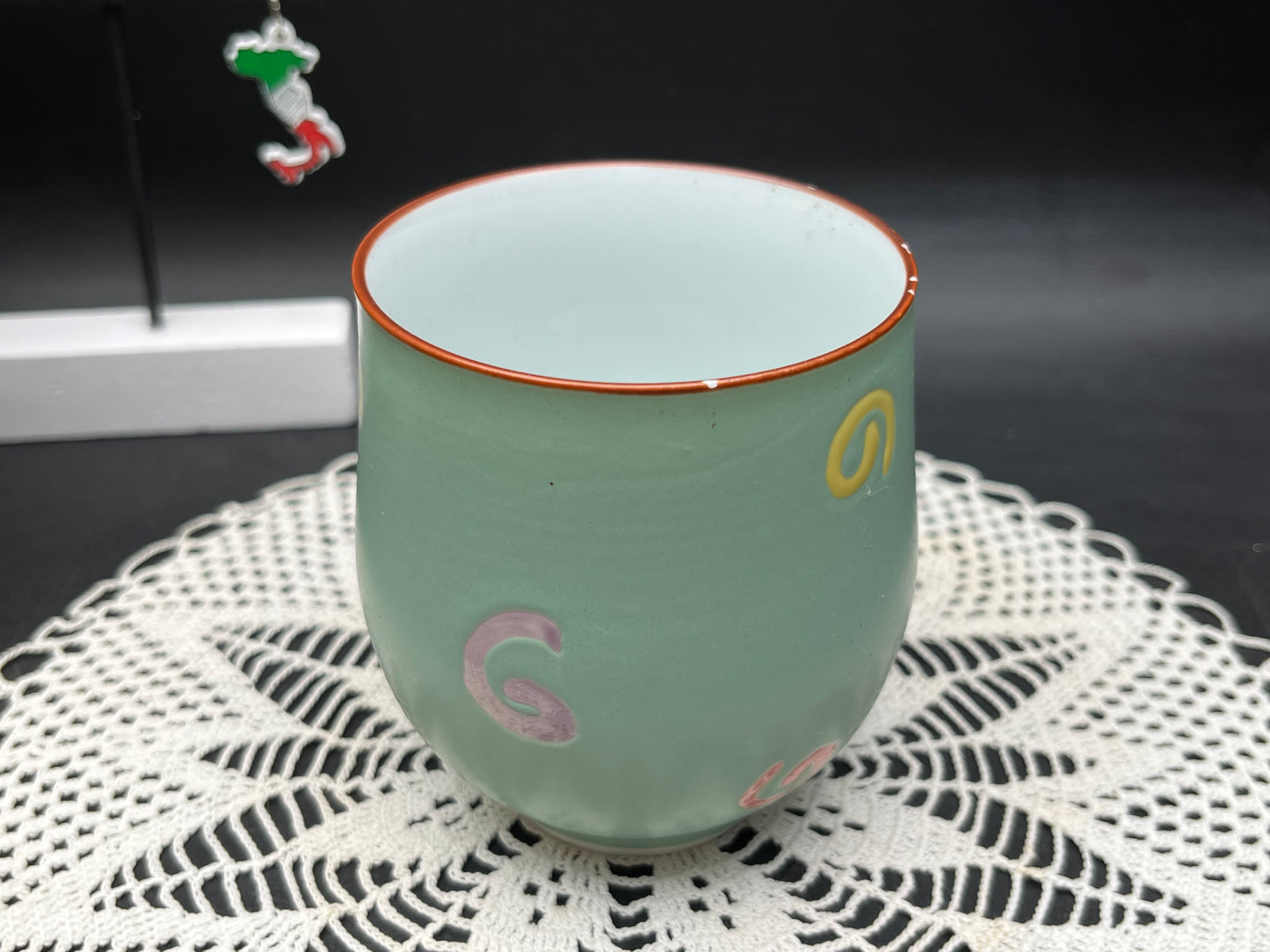 NEW イタリア・ミラノデザイン GIOCO ヴィンテージ湯呑み（ミントグリーン）