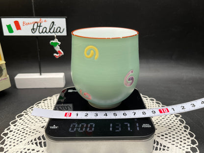 NEW イタリア・ミラノデザイン GIOCO ヴィンテージ湯呑み（ミントグリーン）