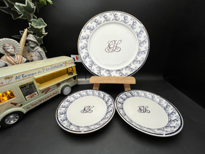 NEW フランス製　Guy Laroche Paris モノグラム プレート3枚セット