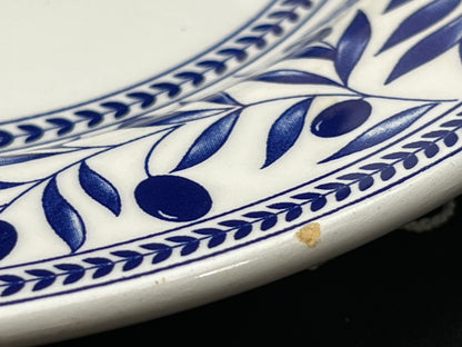 NEW イタリア製 Quadrifoglio オリーブ柄 大小皿プレート 2枚セット