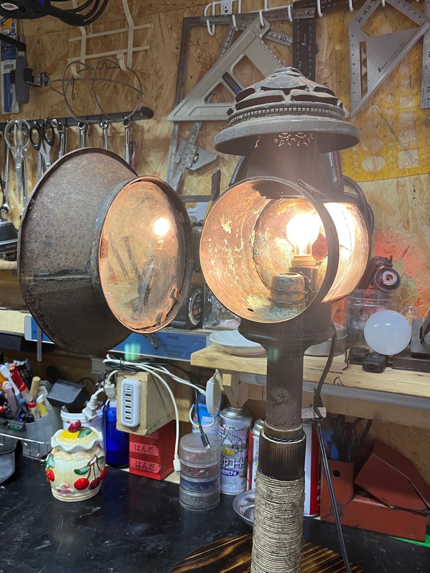 ヴィンテージランタンリメイク照明
