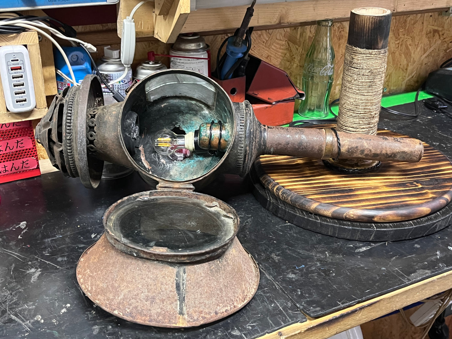 ヴィンテージランタンリメイク照明